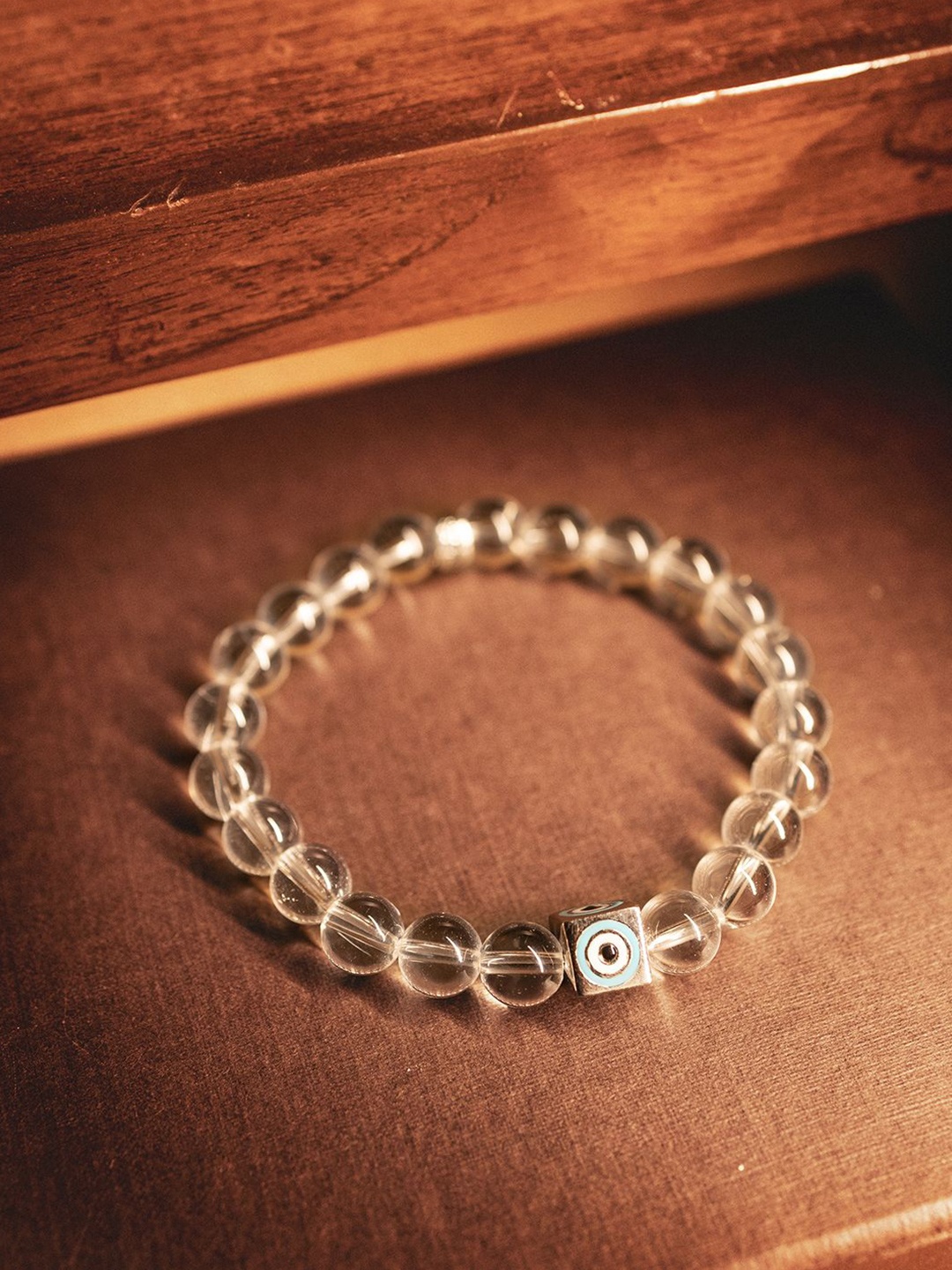 

Stone Story By Shruti Unisex Rhodium-Plated Bracelet, Silver