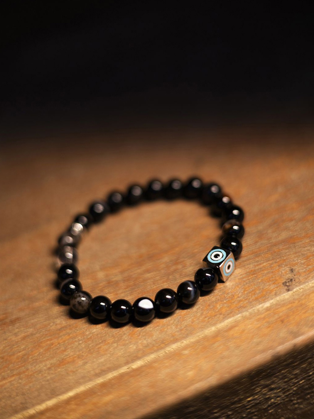 

Stone Story By Shruti Unisex Sterling Silver Agate Rhodium-Plated Bracelet