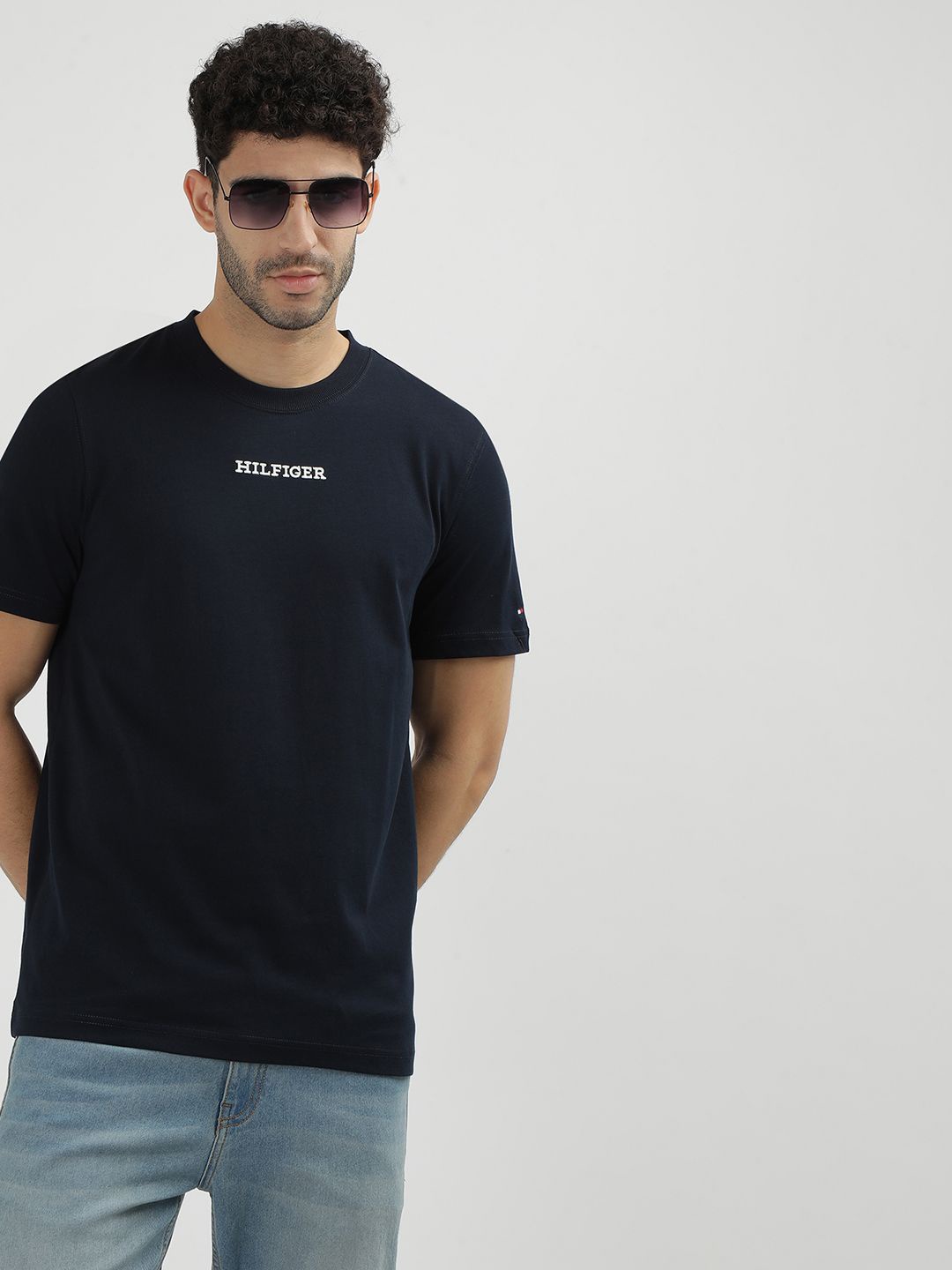 

Tommy Hilfiger Men Typography T-shirt, Blue