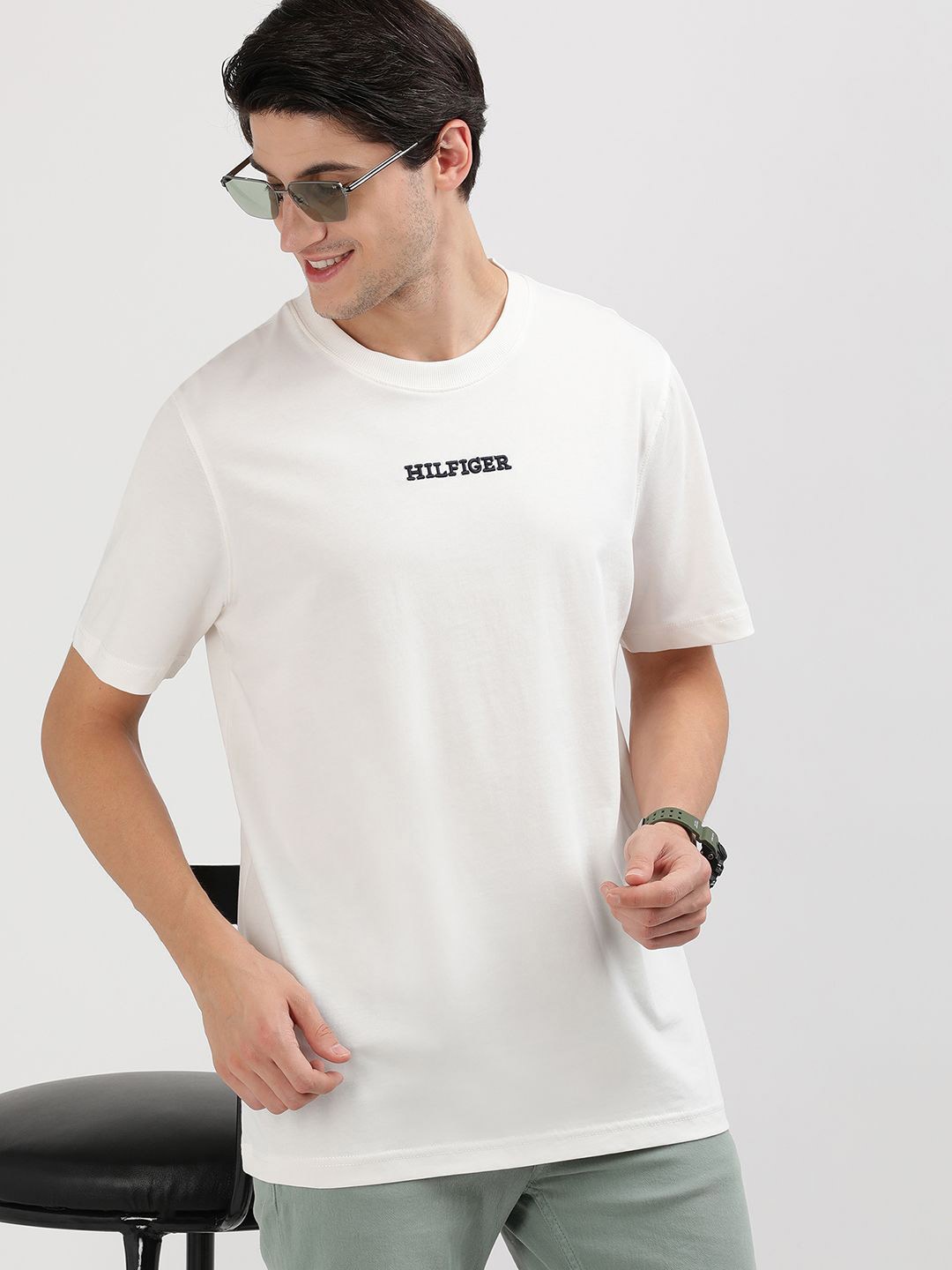 

Tommy Hilfiger Men Typography T-shirt, White