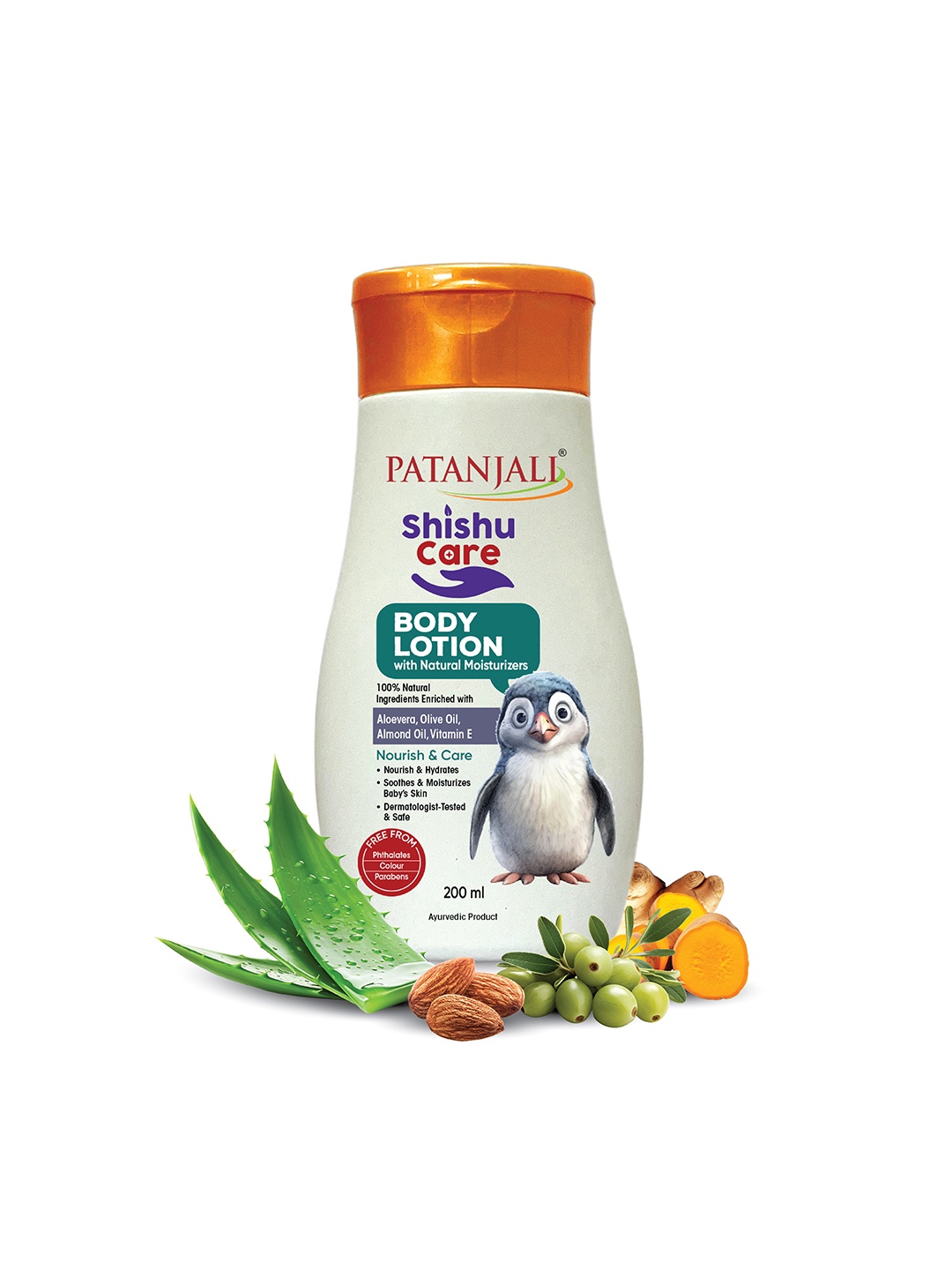 

Patanjali Shishu Care Baby Body Lotion with Aloe Vera & Olive Oil - 200 ml, White