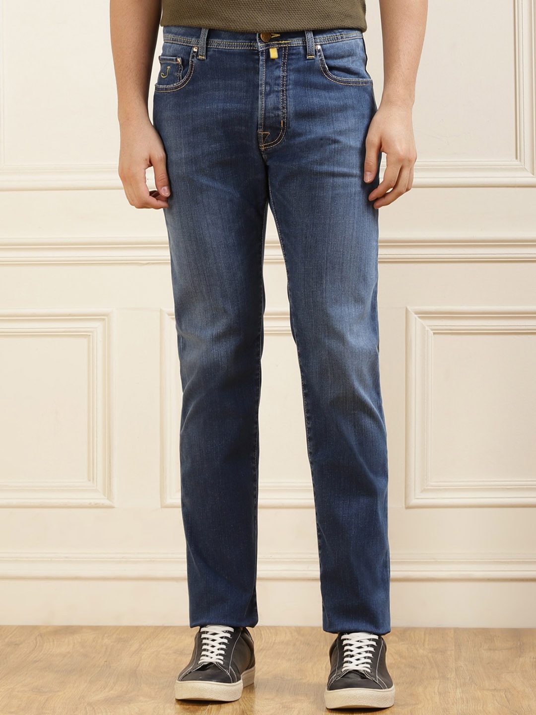 

Jacob Cohen Men Light Fade Non Stretchable Jeans, Na