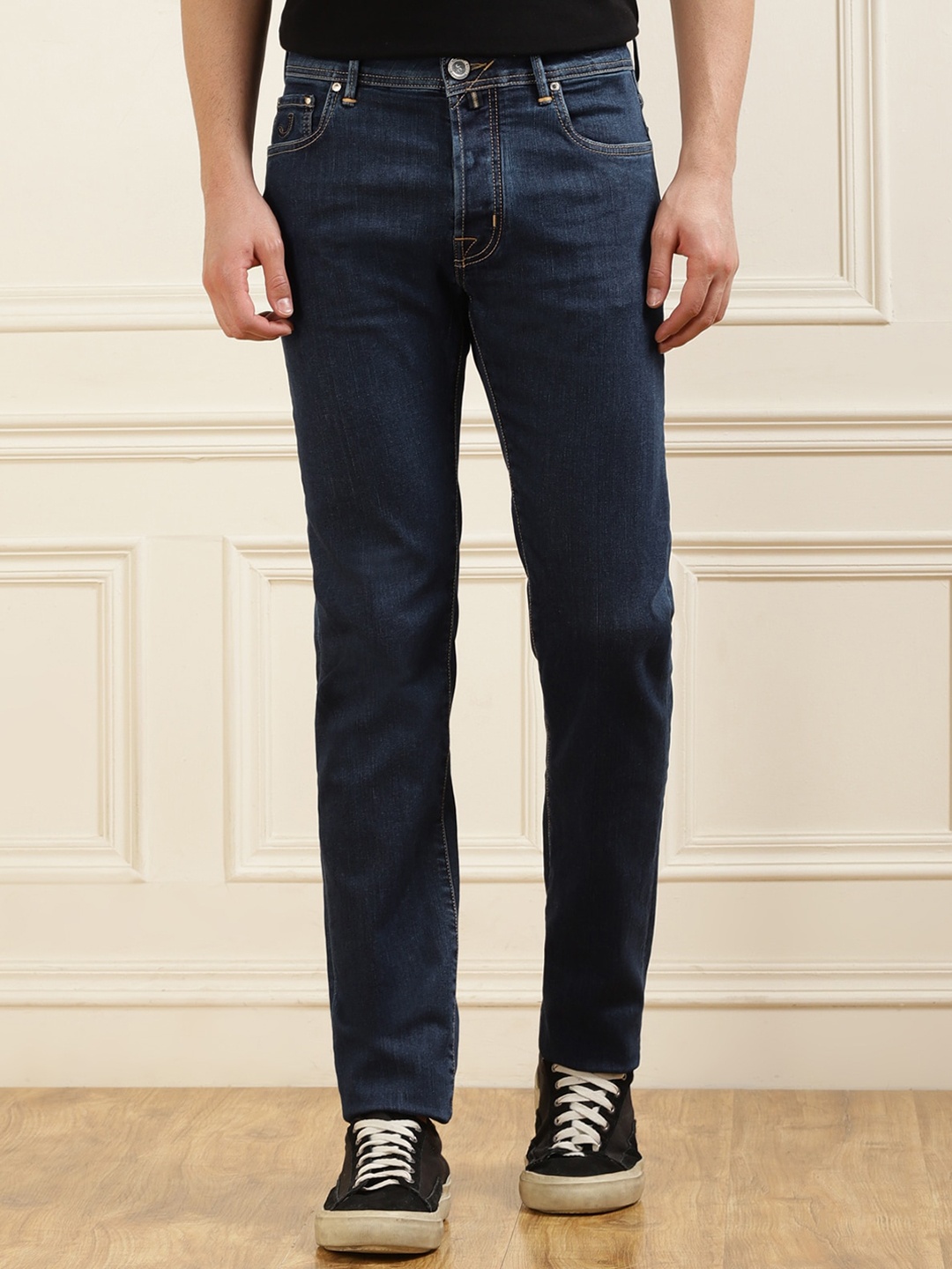 

Jacob Cohen Men Highly Distressed Straight Fit Jeans, Blue