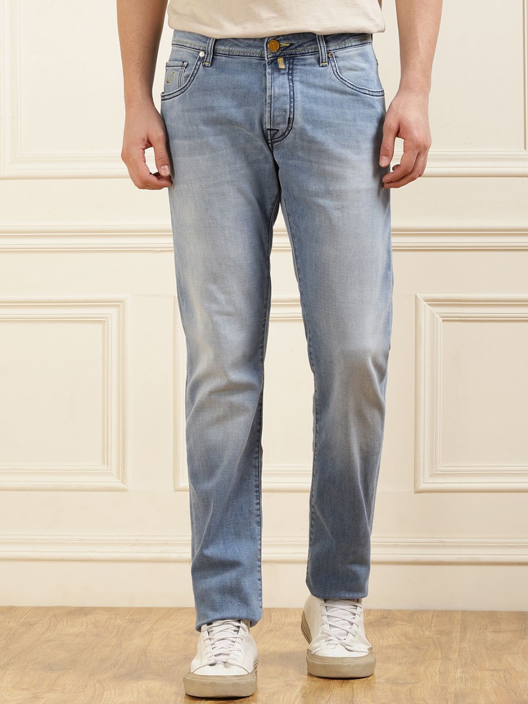 

Jacob Cohen Men Regular Fit Heavy Fade Jeans, Na