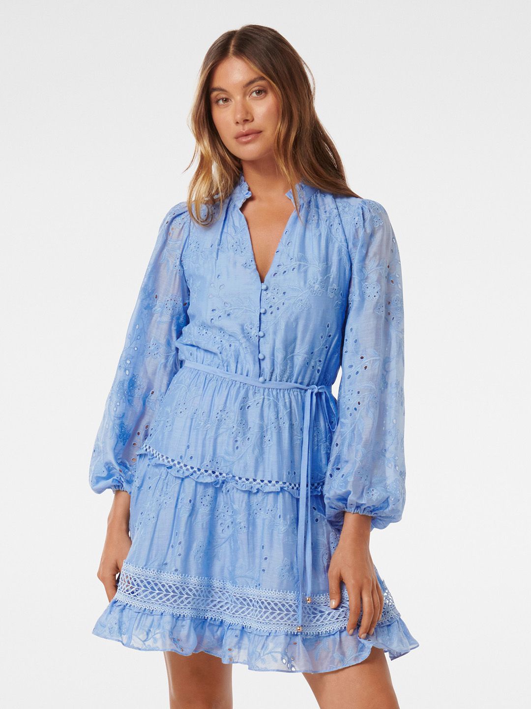 

Forever New Fit & Flare Dress, Blue