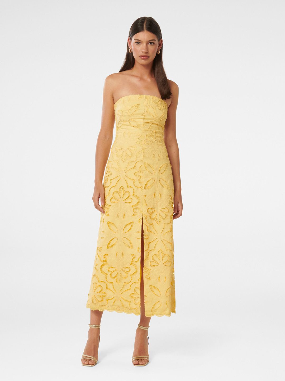 

Forever New Ethnic Motifs Print Maxi Midi Dress, Yellow