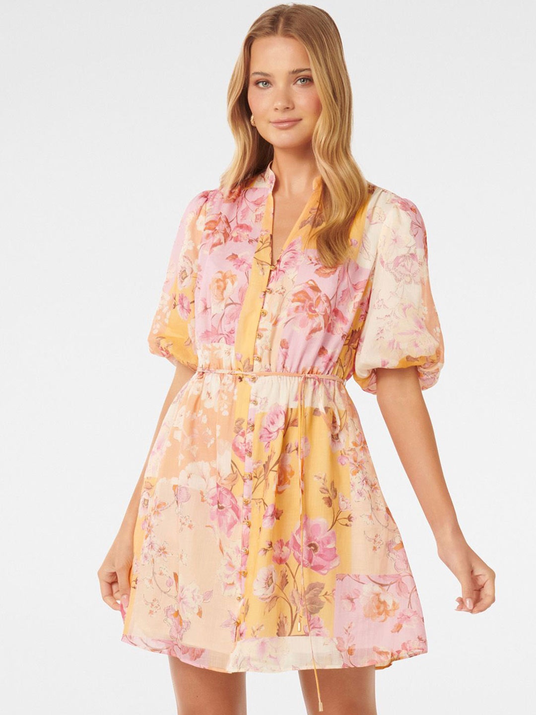 

Forever New Floral Print Fit & Flare Dress, Multi