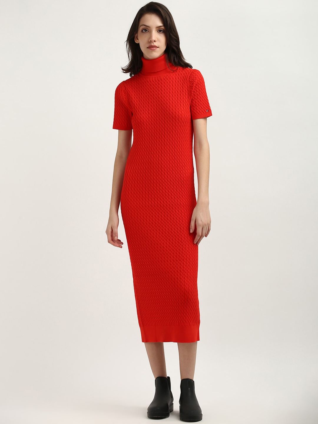 

Tommy Hilfiger Bodycon Midi Dress, Red