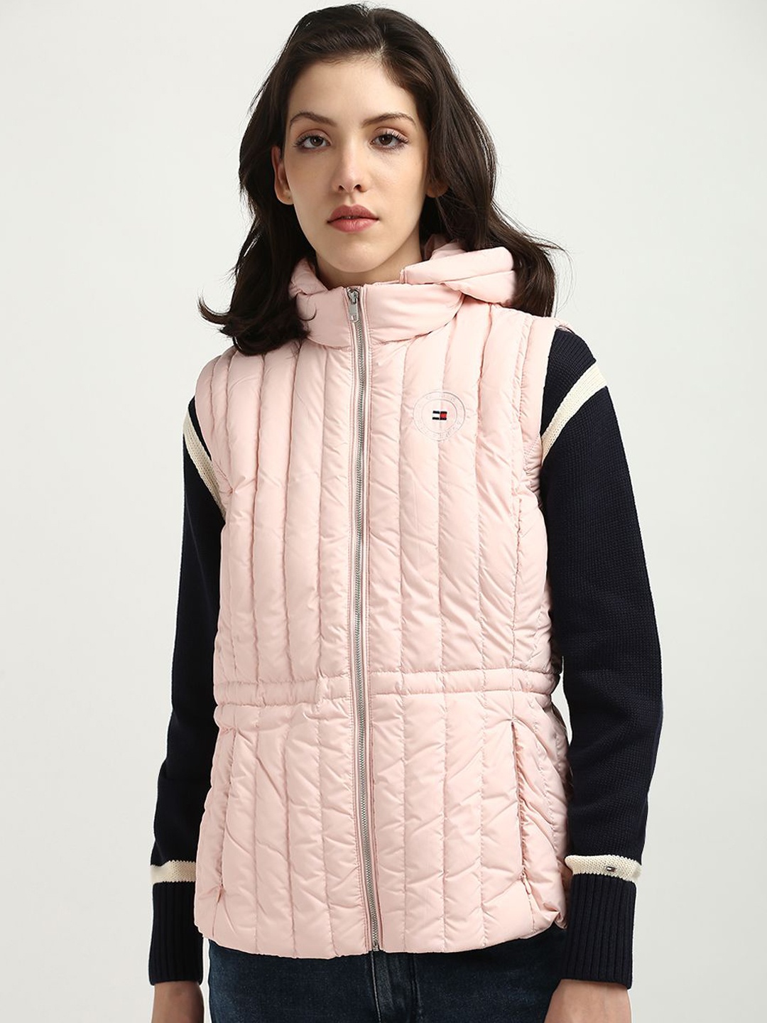 

Tommy Hilfiger Women Striped Tailored Jacket, Pink