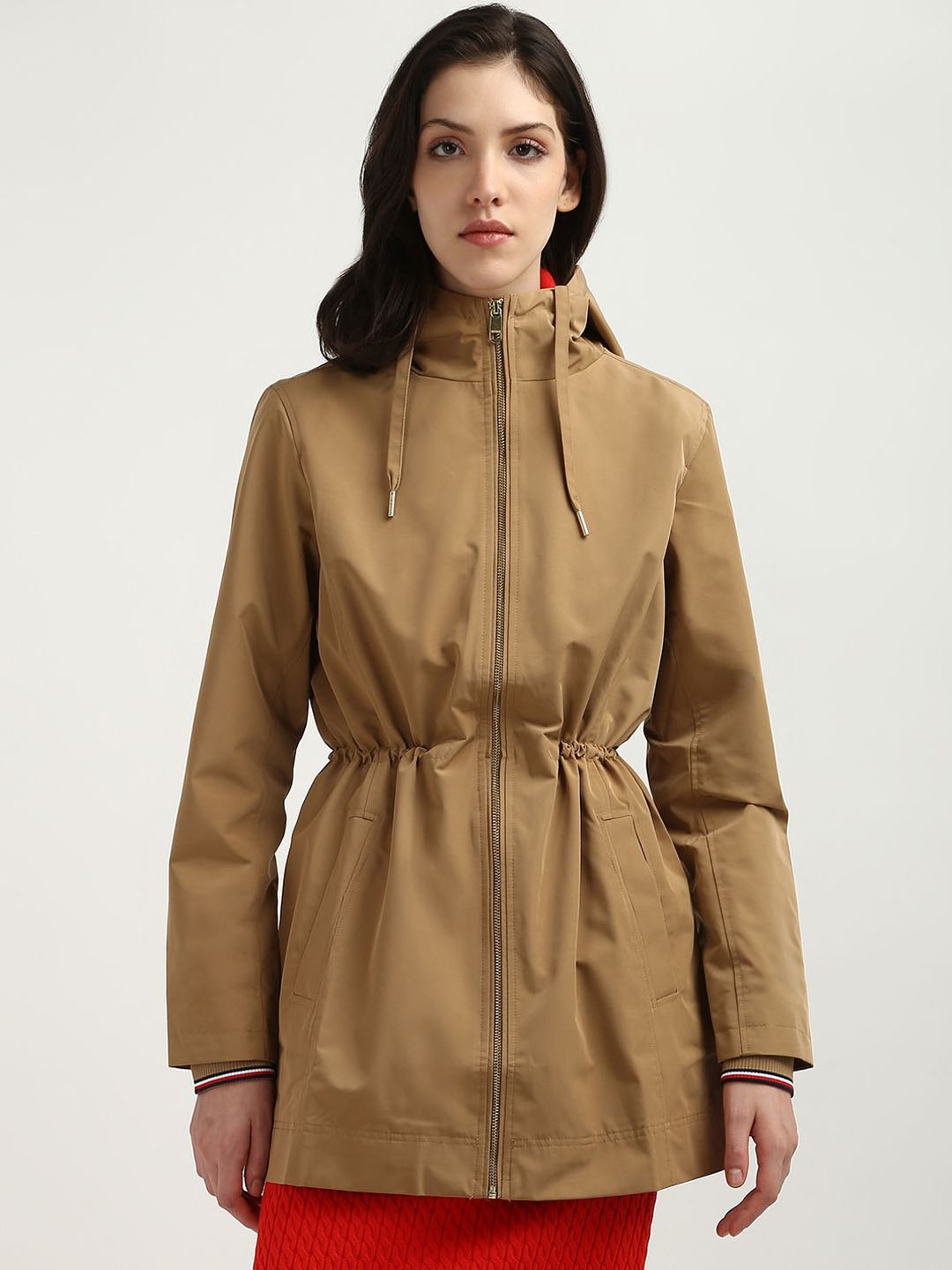 

Tommy Hilfiger Women Solid Tailored Jacket, Khaki