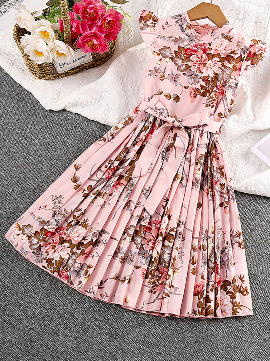 

BAESD Floral Print Maxi Dress, Pink