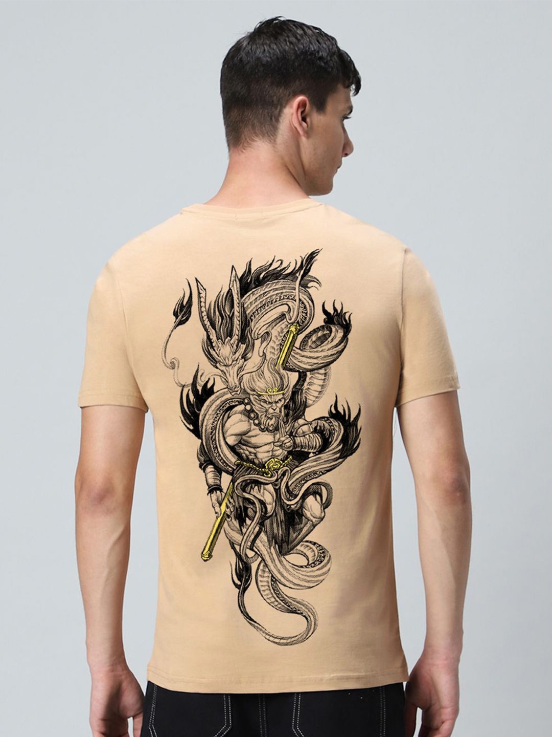 

Bewakoof Men Printed T-shirt, Brown