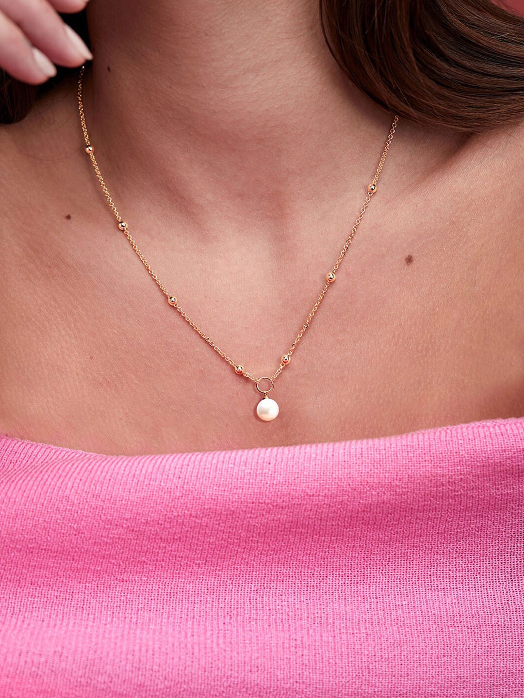 

MINUTIAE Brass Gold-Plated Necklace