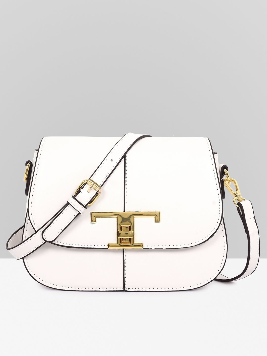 

Filauri Women PU Half Moon Satchel, White