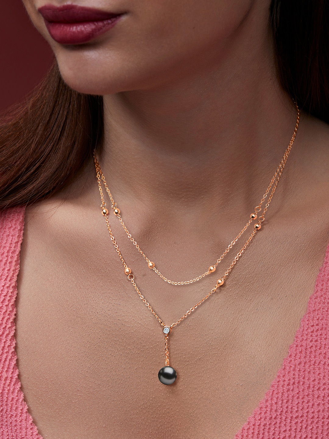 MINUTIAE Women Brass Gold-Plated Handcrafted Necklace