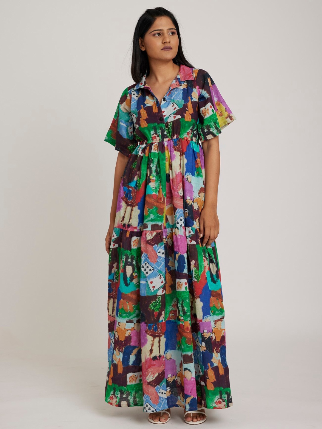 

RadhaRaman Floral Print Maxi Dress, Multi