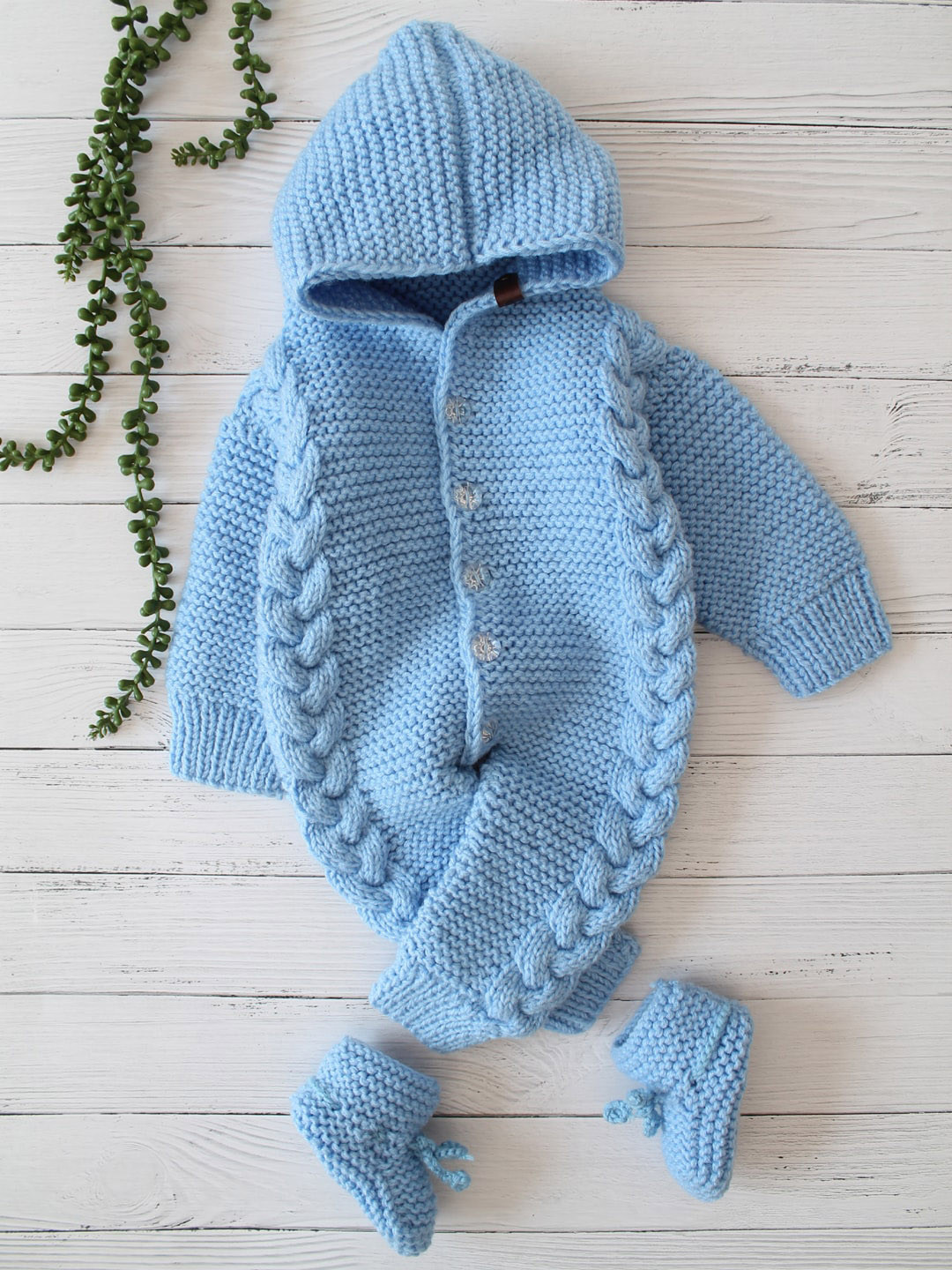 

Woonie Infant Boys Self Design Rompers, Blue