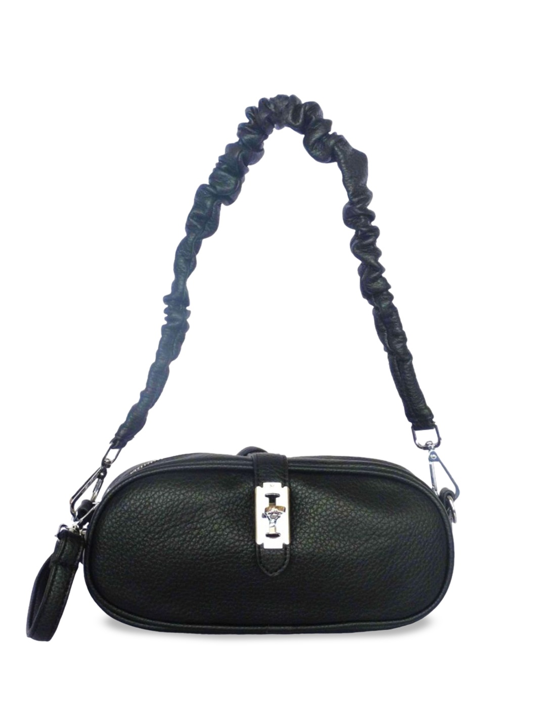 

CHRONICLE Textured Shoulder Bag, Black