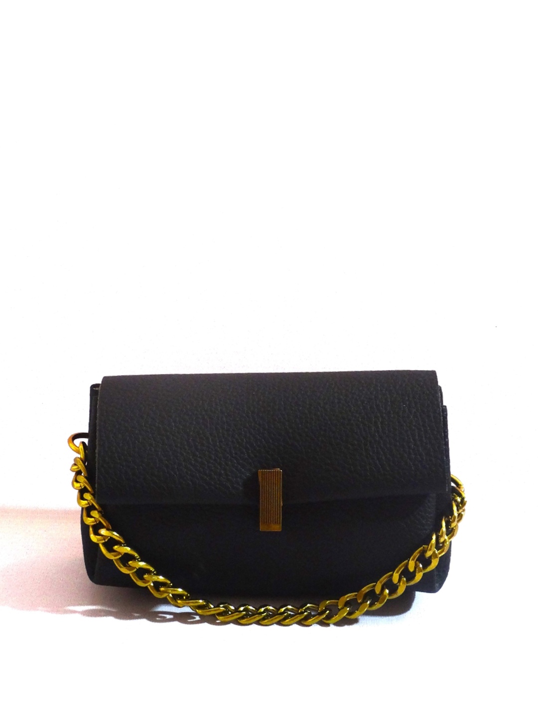 

CHRONICLE Textured Structured Sling Bag, Black