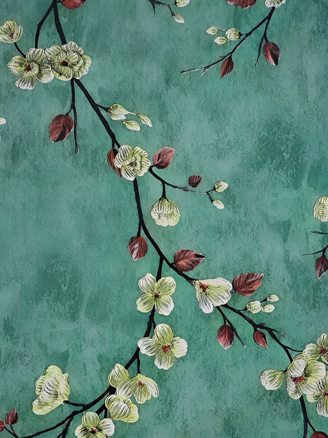 

ANNA CREATIONS Green Printed Waterproof Wall Sticker