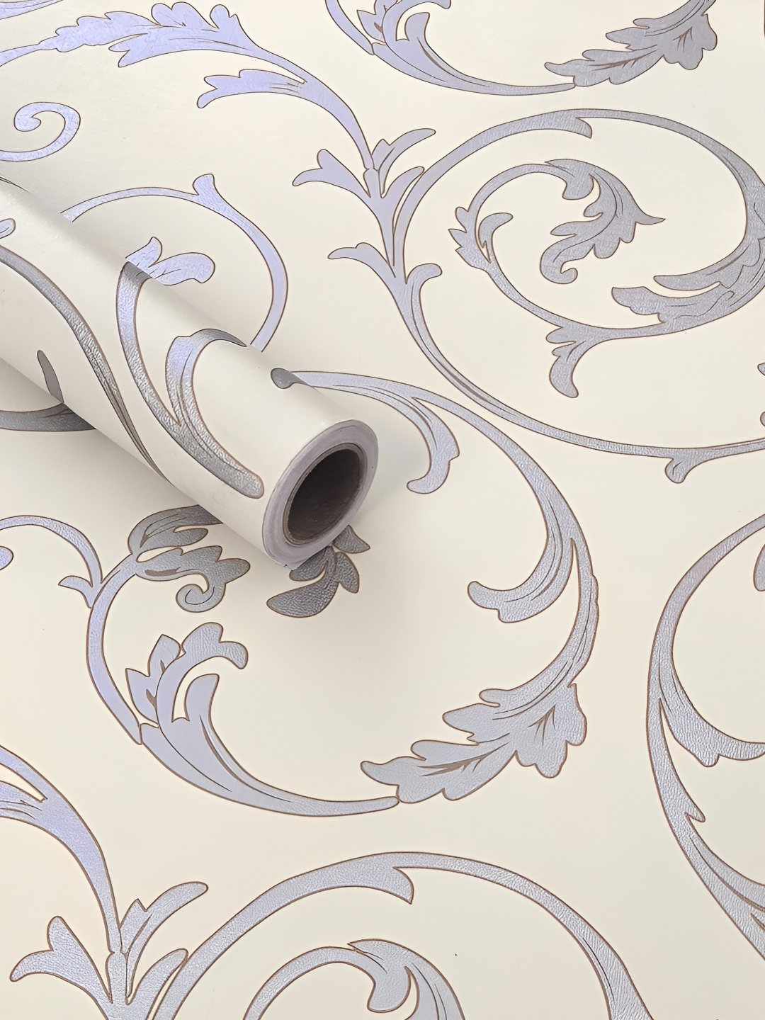 

ANNA CREATIONS White & Blue Printed Waterproof Wall Sticker