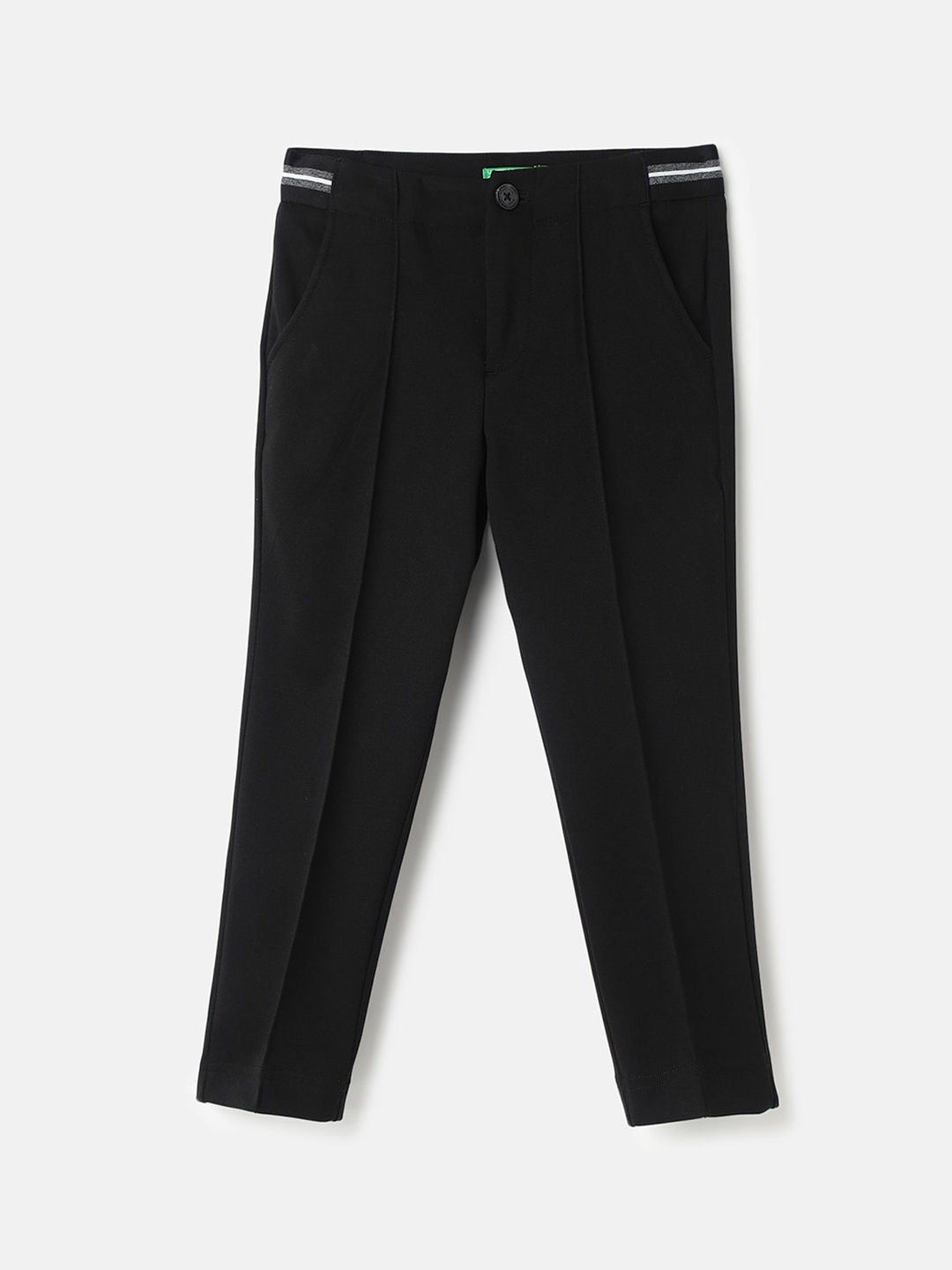 

United Colors of Benetton Boys Pleated Trousers, Black