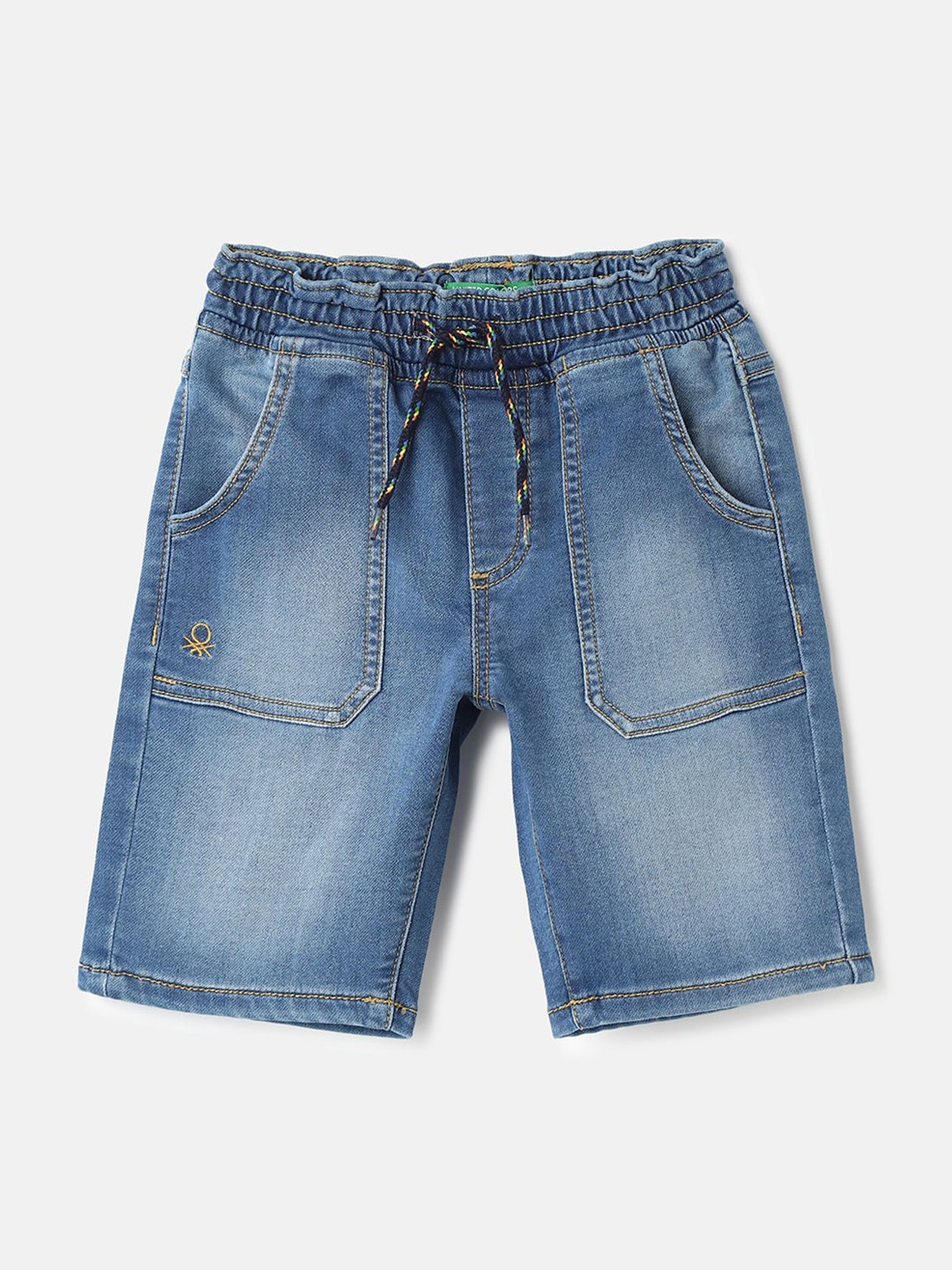

United Colors of Benetton Boys Mid-Rise Shorts, Blue