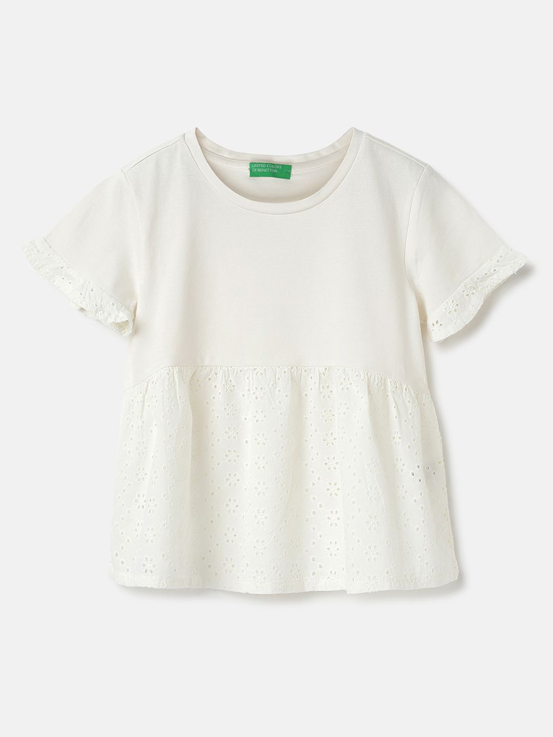 United Colors of Benetton Cotton Top, White