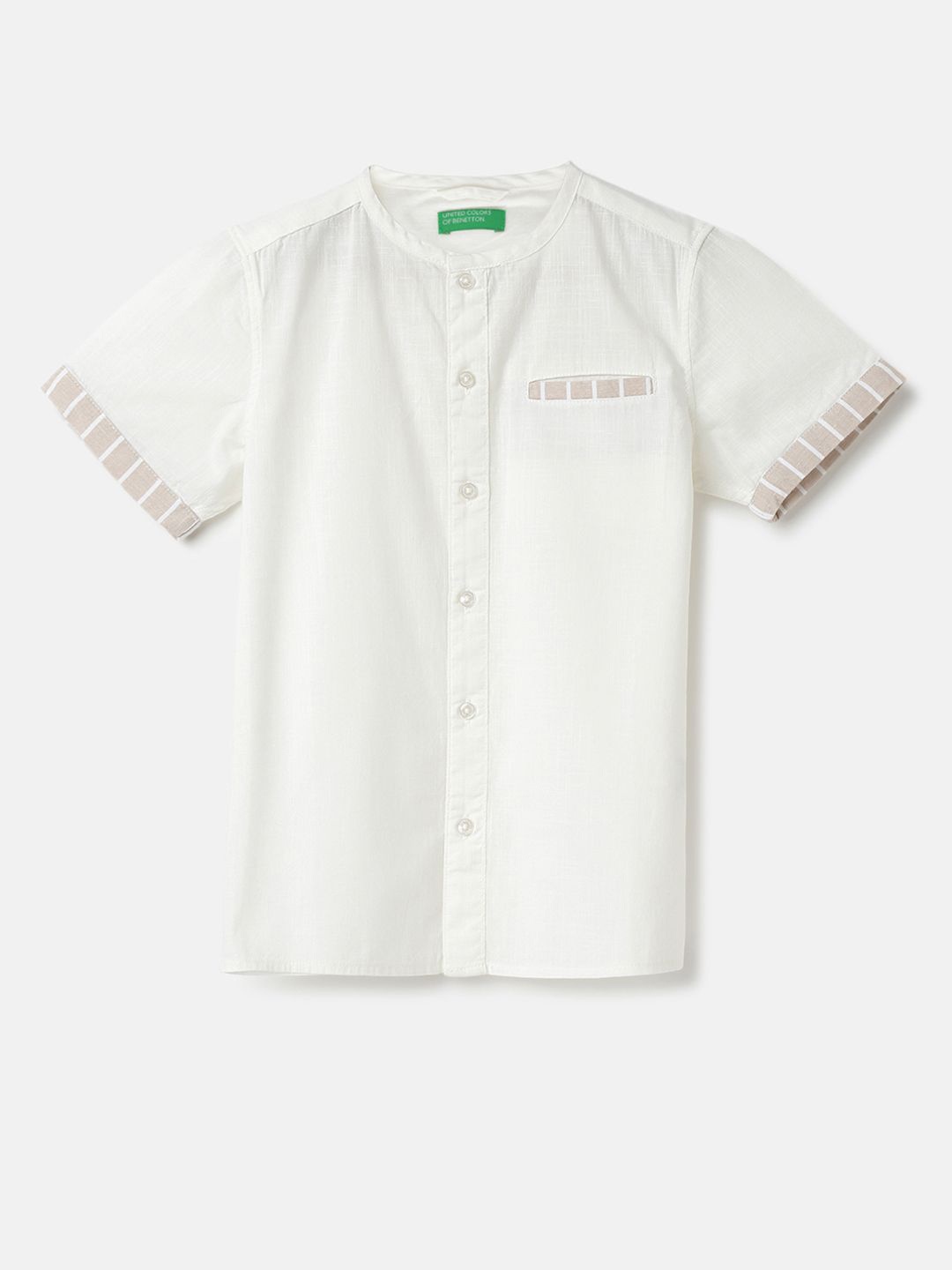 

United Colors of Benetton Boys Opaque Casual Shirt, White