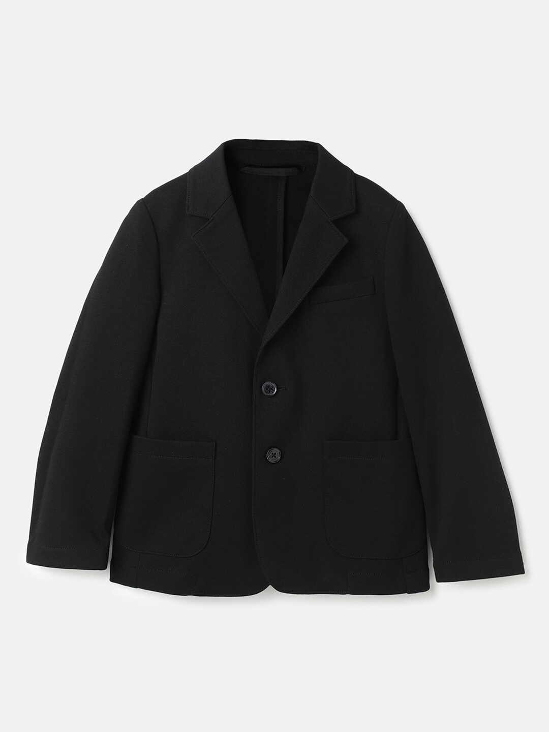 

United Colors of Benetton Boys Single-Breasted Semi-Formal Blazer, Black