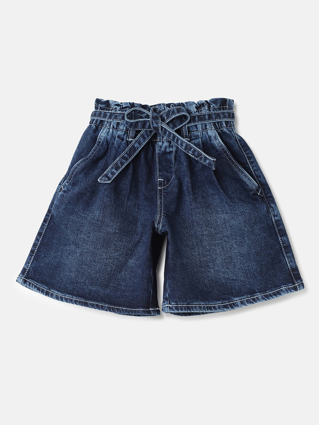 

United Colors of Benetton Girls Denim Shorts, Blue