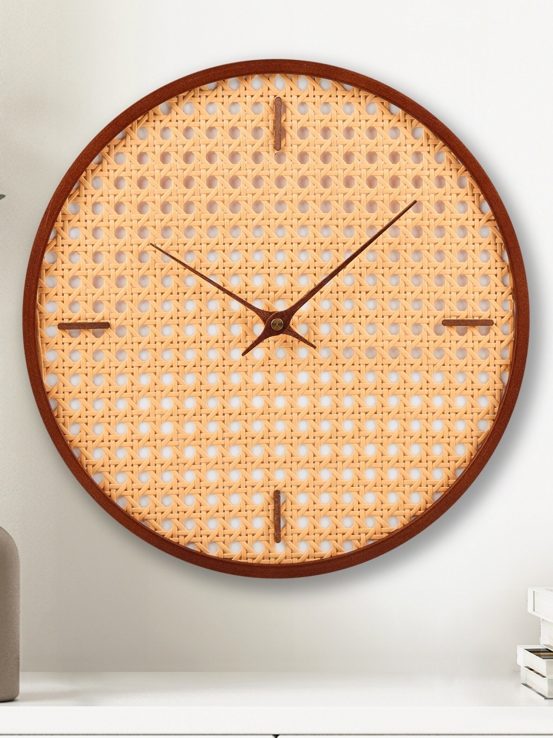 

Home Centre Textured Traditional Analogue Wall Clock, Beige