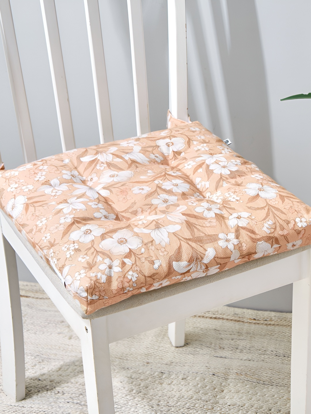 

Home Centre Beige Printed Cotton Chair Pad