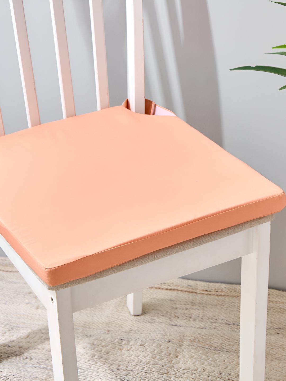 

Home Centre Peach Memory Foam Chair Pad