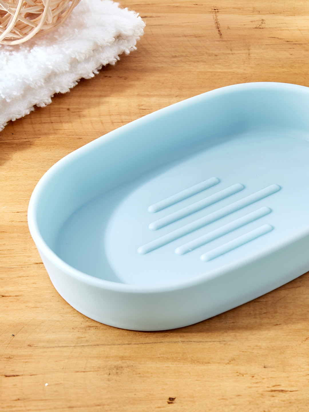 

Home Centre Blue Solid Polypropylene Soap Dish