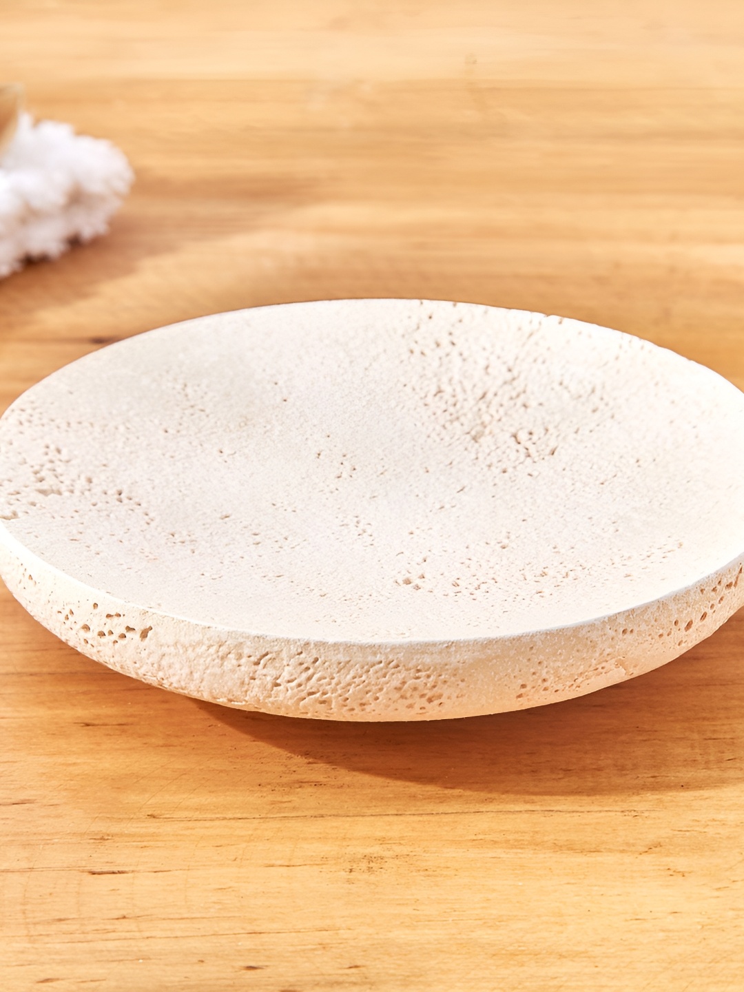 

Home Centre Beige Textured Polyresin Soap Dish