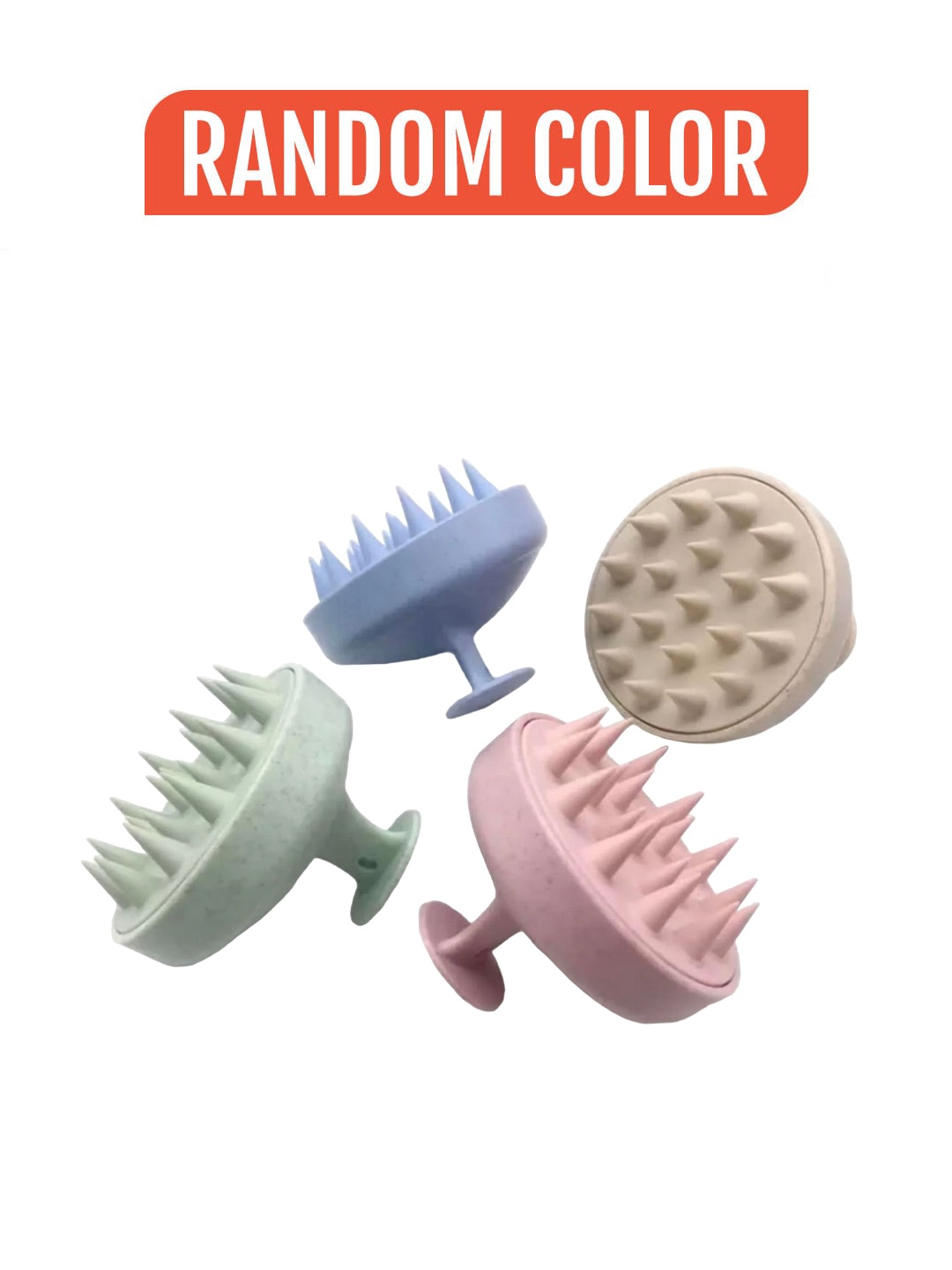 

MATRA Set Of 2 Hair Scalp Massager & Shampoo Brush For Hair Growth, Pink