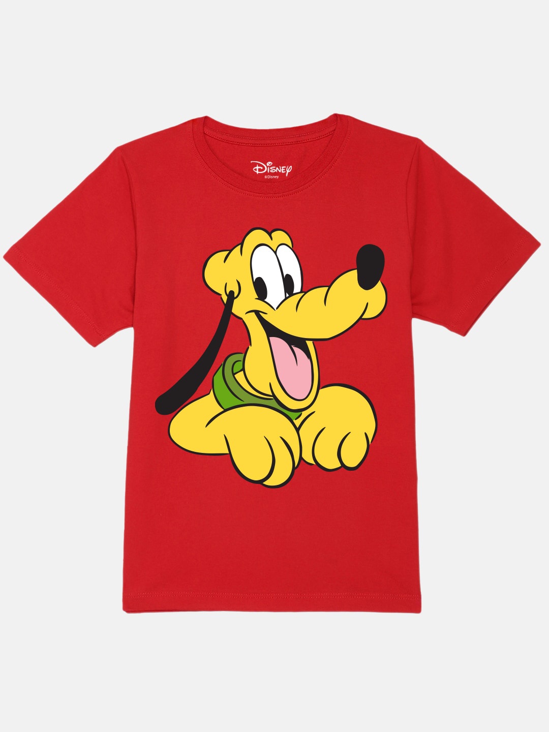 

YK Disney Boys Graphic Goofy Printed Pure Cotton T-shirt, Red