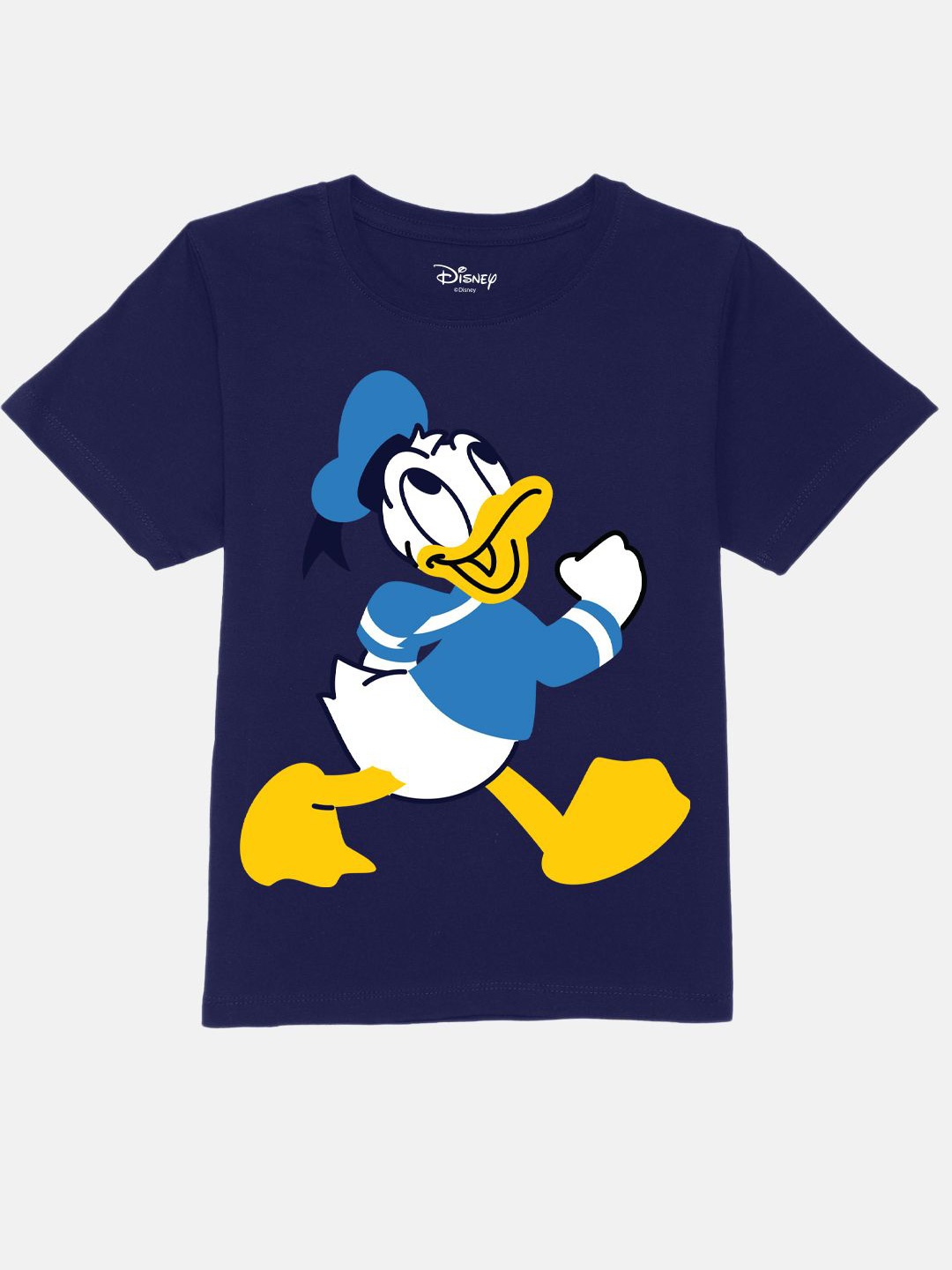 

YK Disney Boys Donald Duck Printed Pure Cotton Applique T-shirt, Blue