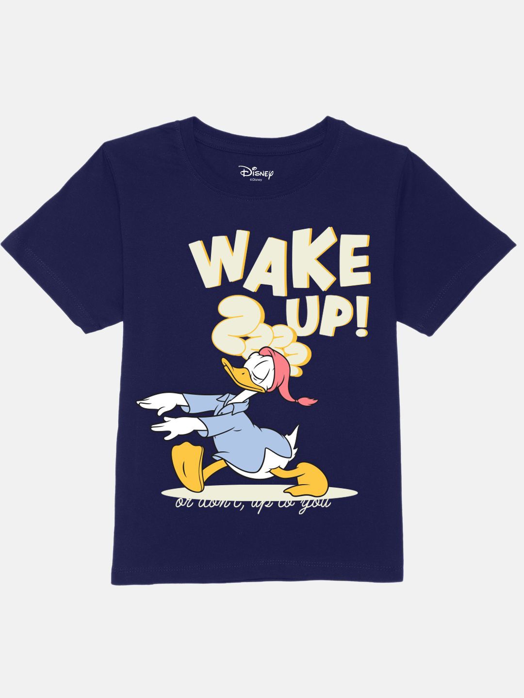 

YK Disney Boys Donald Duck Printed Pure Cotton Applique T-shirt, Blue