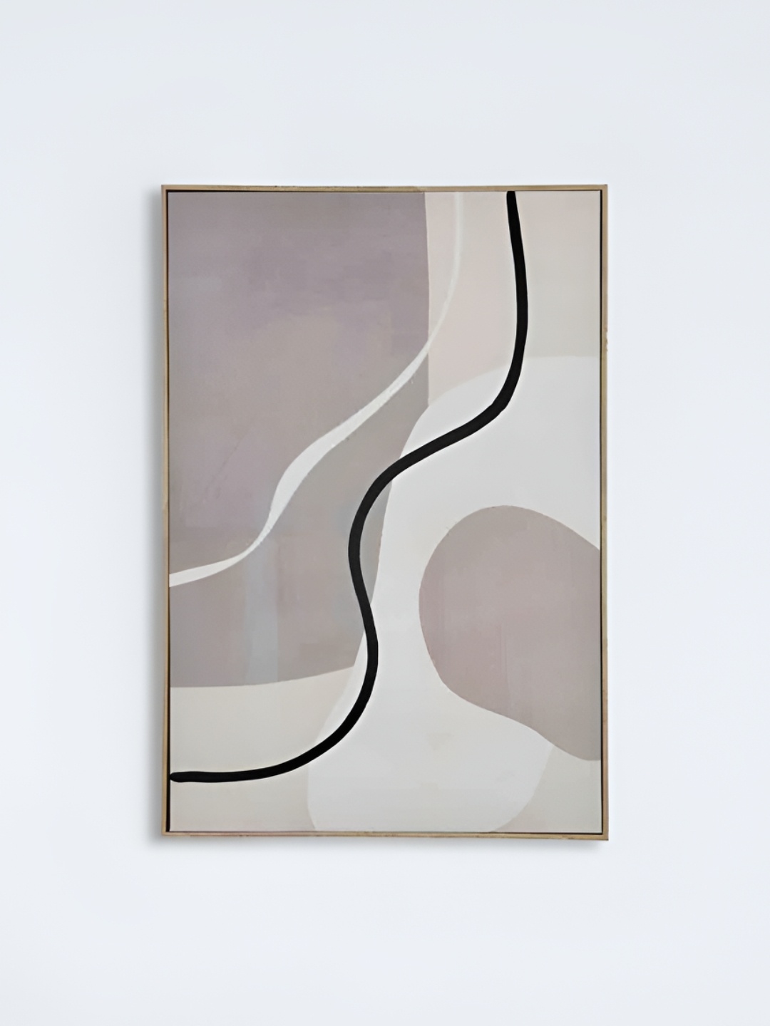 

Athome by Nilkamal Beige & Off White 1 Piece Canvas Abstract Wall Paintings