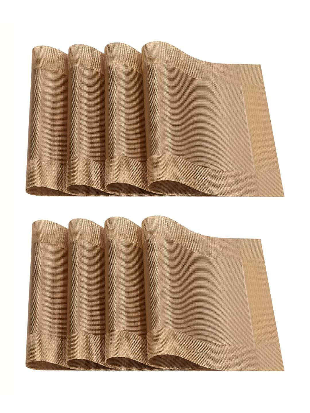 

P-Plus International 8-Pcs Brown Non Slip Table Mats