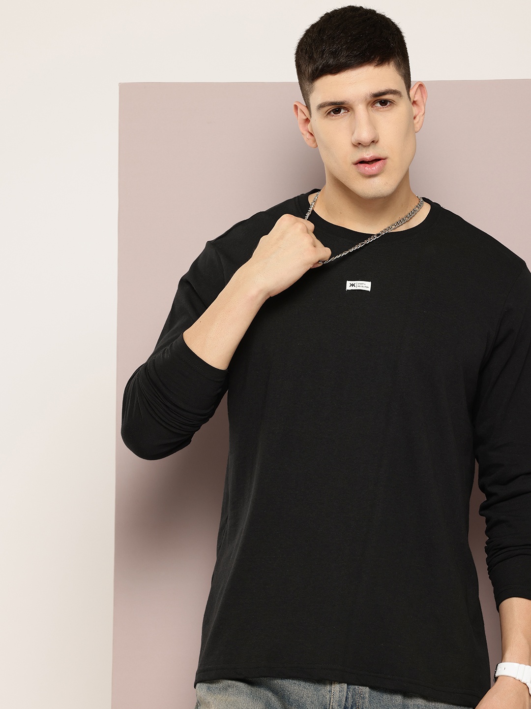 

Kook N Keech Men Oversized T-shirt, Black