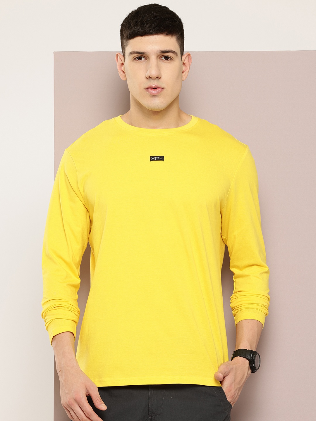 

Kook N Keech Men Pure Cotton Oversized T-shirt, Yellow