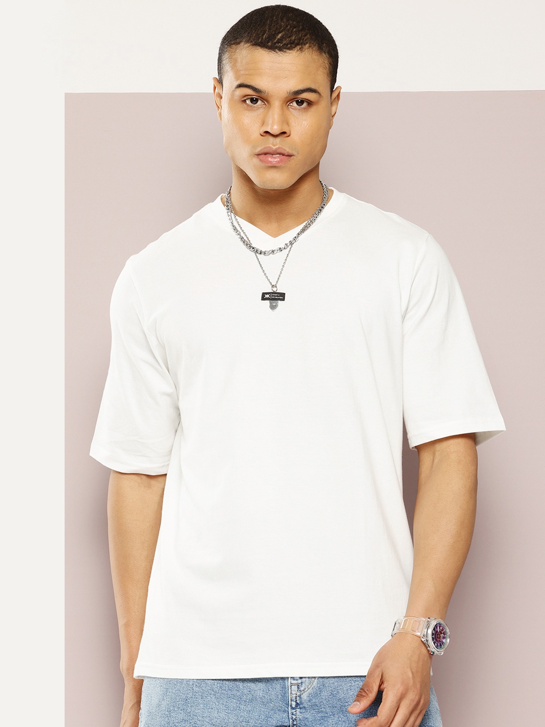 

Kook N Keech Pure Cotton Oversized T-shirt, White