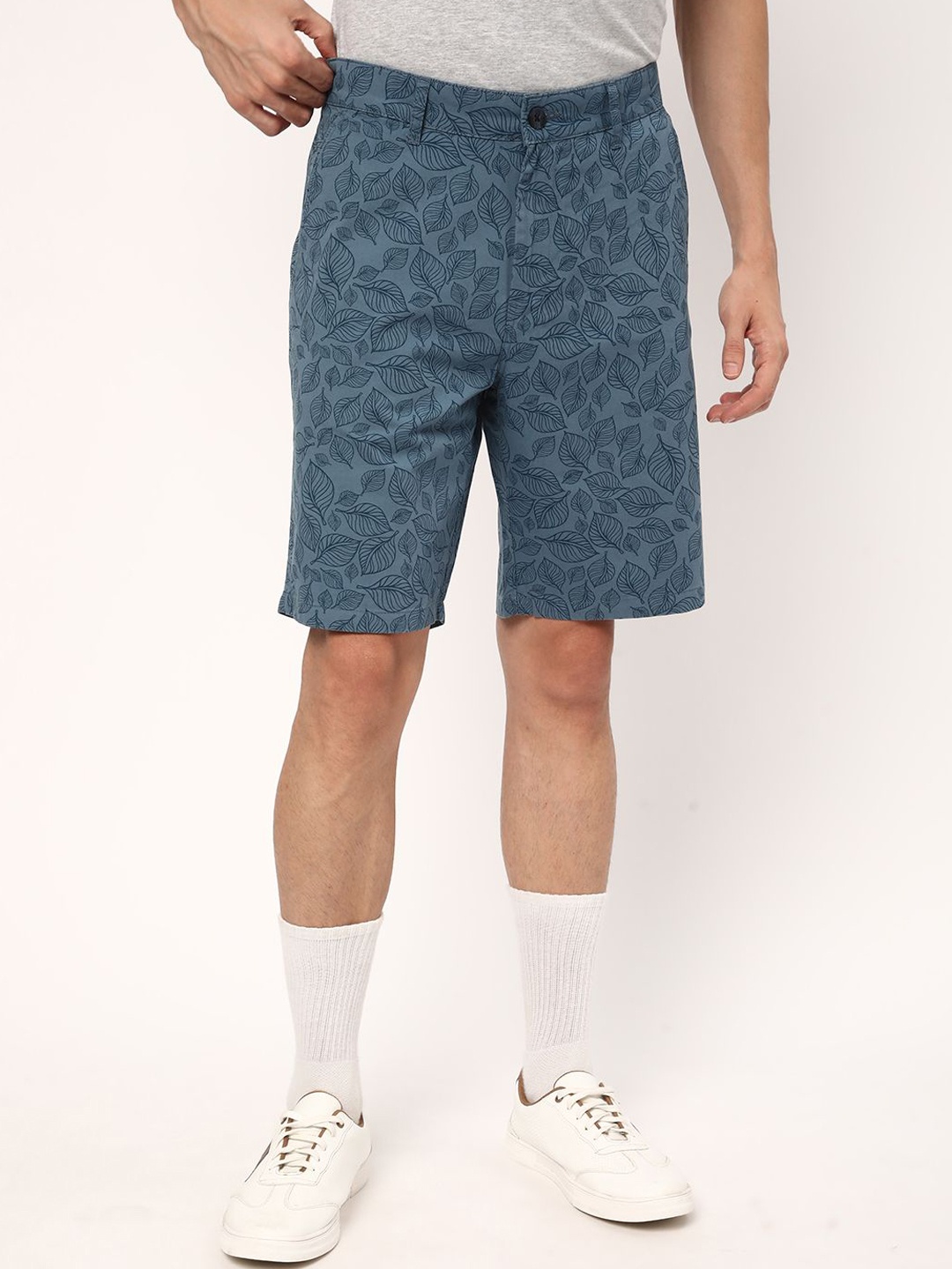 

R&B Men Printed Shorts, Blue