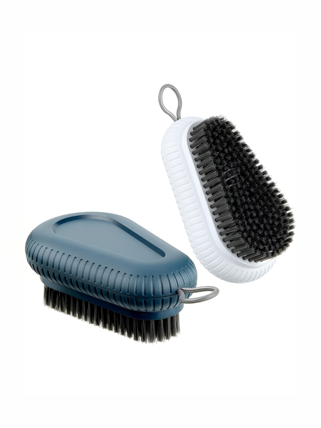 

P-Plus International Multicoloured Pack Of 2 Solid Plastic Scrubber Brush, Blue