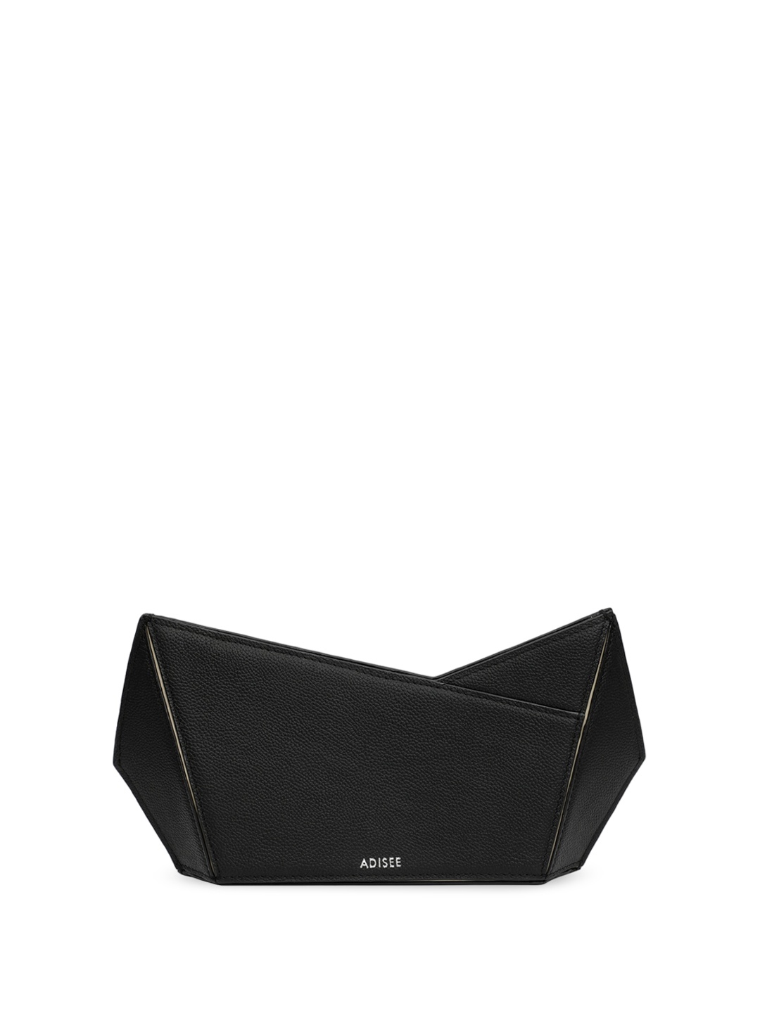 

ADISEE Textured Leather Swagger Shoulder Bag, Black