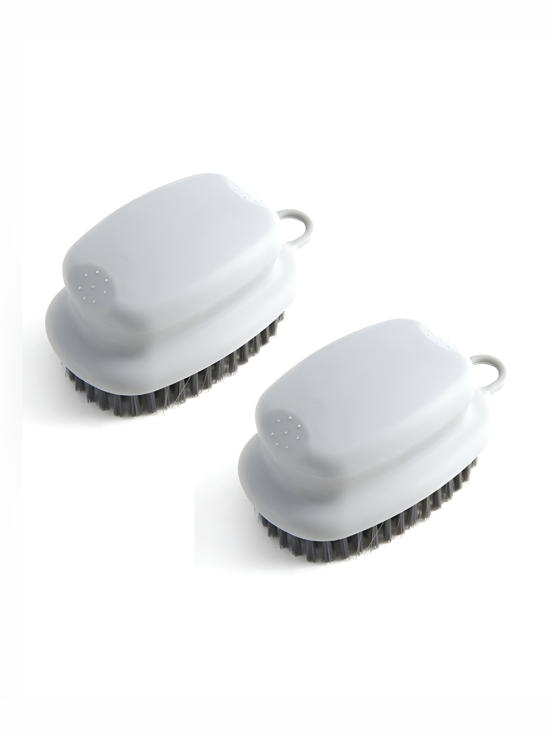 

P-Plus International Grey Pack Of 2 Solid Plastic Scrubber Brush