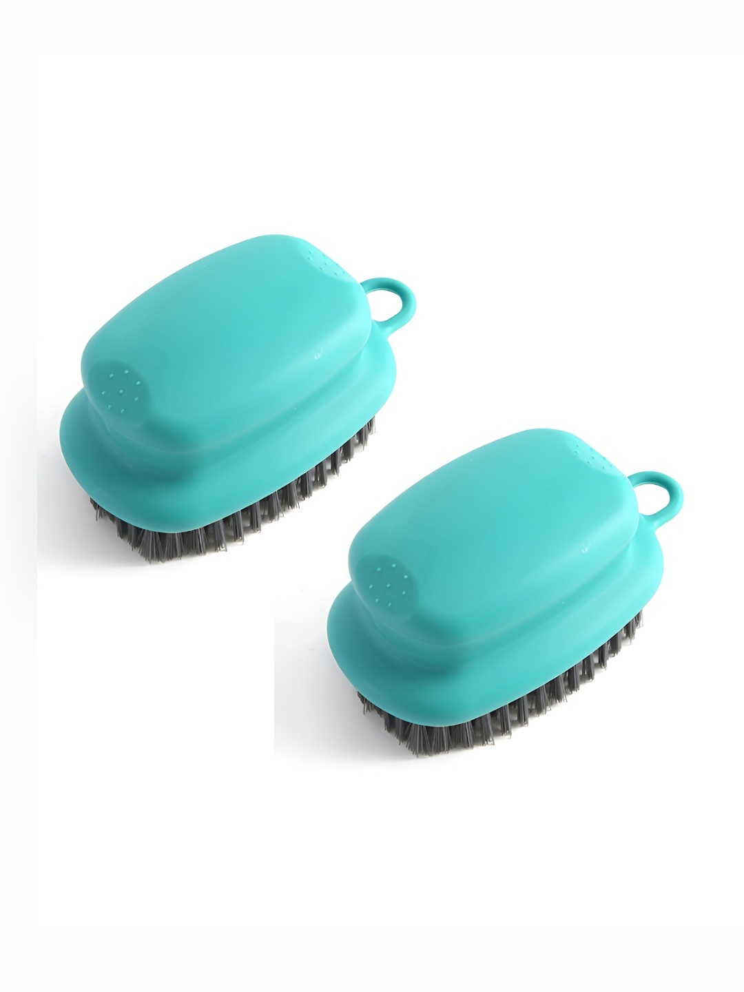 

P-Plus International Blue & Black Pack Of 2 Solid Plastic Scrubber Brush